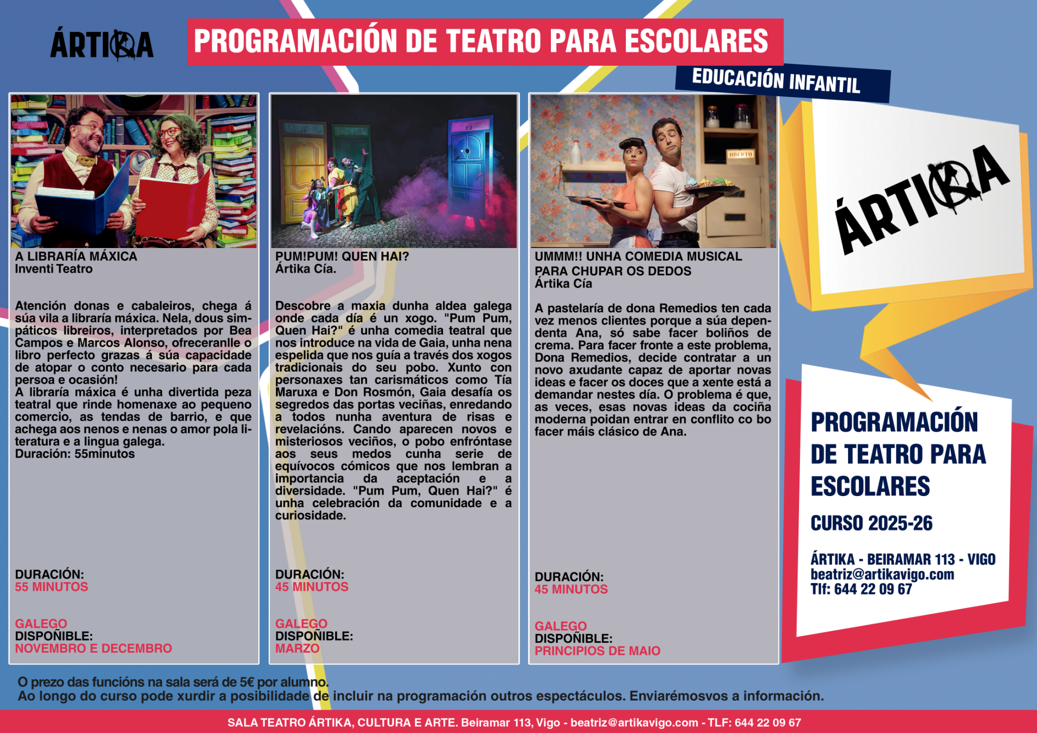 Programación Escolar 2025-2026 Ártika Vigo